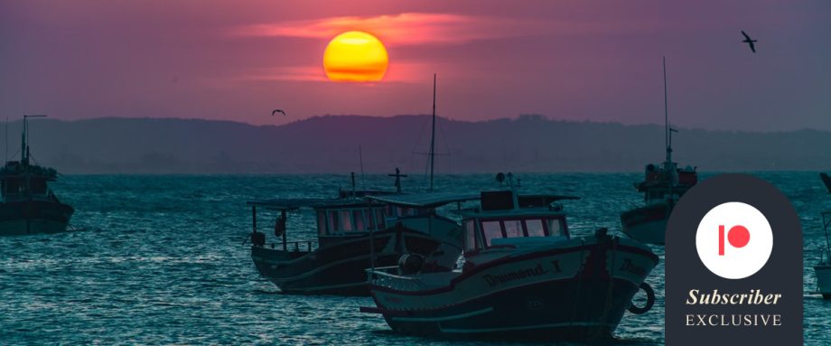 Seven Boats by Andrea Ferrari Kristeller